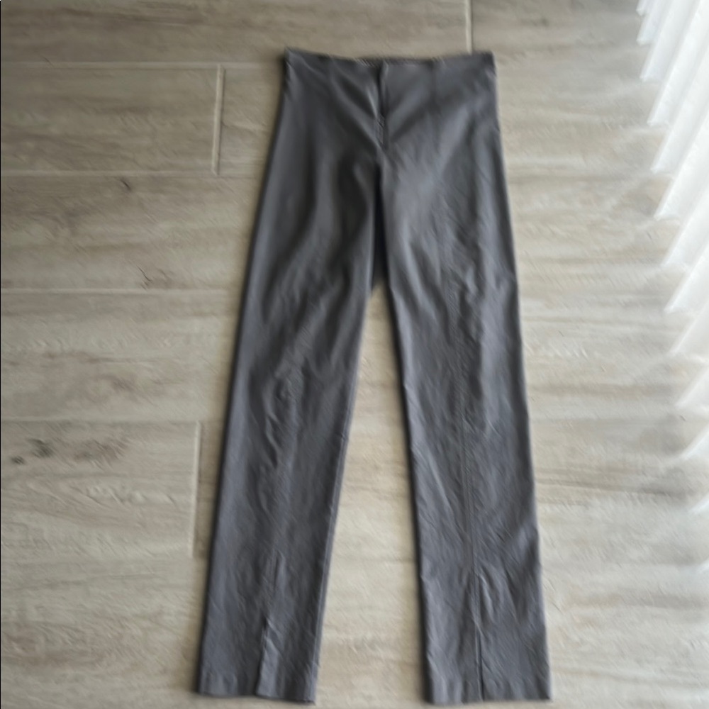 Mesmerize Gray Ankle Pants with slit in front